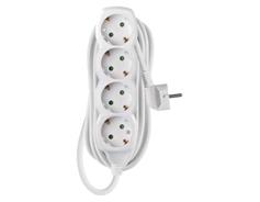 EMOS Prodlužovací kabel 5 m / 4 zásuvky / bílý / PVC / 1,5 mm2