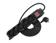 Retlux RPC 208 zásuvky IP44,5x/3x1,5G/3m 