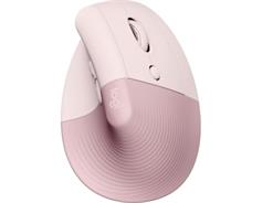 LOGITECH Lift Vertical Mouse Dark Rose 