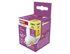 EMOS LED žárovka Classic MR16 / GU10 / 7 W (60 W) / 800 lm / teplá bílá / krokově stmívatelná
