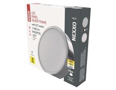EMOS LED přisazené svítidlo NEXXO, kruhové, stříbrné, 21W, se změnou CCT