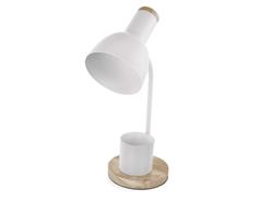 EMOS Stolní lampa POPPY na žárovku E27, bílá