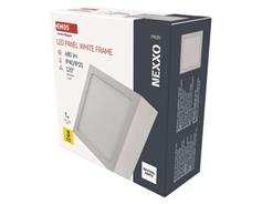 EMOS LED přisazené svítidlo NEXXO, čtvercové, bílé, 7,6W, neutrální bílá