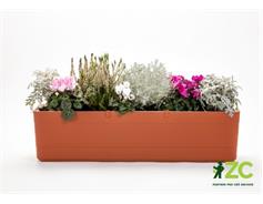 Truhlík samozavlažovací Berberis - terakota + slonová kost 60 cm