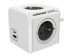 CUBENEST PowerCube Extended USB šedá 3m 