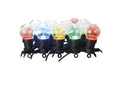 EMOS LED světelný řetěz – 10x párty žárovky, 5 m, venkovní i vnitřní, multicolor