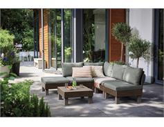 Keter Zahradní nábytek Keter Elements 5místný modulární set walnut 