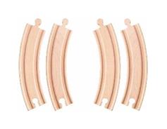 Woody 102190560 Kulaté koleje dlouhé 4ks 