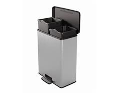 Curver Odpadkový koš Curver Deco Bin Duo 26l + 26l stříbrný