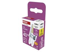 EMOS LED žárovka Classic JC / G9 / 4,2 W (40 W) / 470 lm / neutrální bílá / stmívatelná