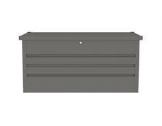 G21 Zahradní box G21 Denver 400 L, metalický šedý plechový