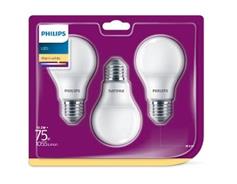 Philips LED 75W A60 E27 2700K m. n.3ks 
