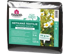 Neotex / netkaná textilie Rosteto - černý 50g šíře 3 x 1,6 m