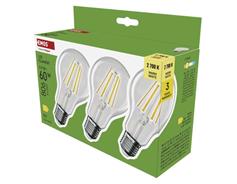 EMOS LED žárovka Filament A60 / E27 / 5,9 W (60 W) / 806 lm / teplá bílá