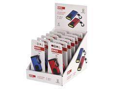 EMOS Nabíjecí mini LED svítilna – přívěšek, 100 lm, 12 ks, display box