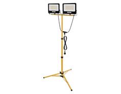 EMOS Lighting LED reflektor GLARO, 2×100W + trojnožka, černý, neutrální bílá