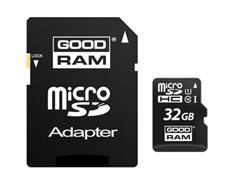 GOODRAM MicroSDHC 32GB CL10 UHS1 + adap. 