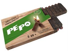 PE-PO podpalovač dřevěný 2v1 - 20 podpalů