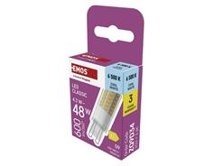 EMOS LED žárovka Classic JC / G9 / 4,3 W (48 W) / 600 lm / Studená bílá