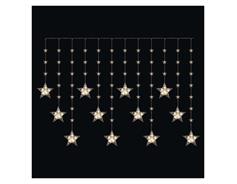 EMOS LED vánoční závěs – hvězdy, 170x85 cm, 3x AA, venkovní i vnitřní, teplá bílá, časovač