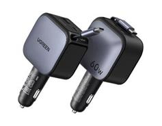 UGREEN 60W nab.do auta USB-C/USB-A+kabel 