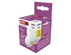 EMOS LED žárovka Classic MR16 bílá / GU10 / 1,3 W (16 W) / 150 lm / neutrální bílá