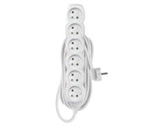 EMOS Prodlužovací kabel 5 m / 6 zásuvek / bílý / PVC / 1,5 mm2