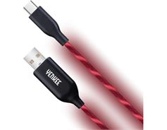 YENKEE YCU 341 RD LED USB C kabel / 1m