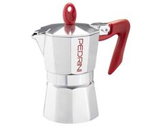 Pedrini Kaffettiera Brillant červená 3 p