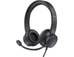 TRUST HS-201 wired headset Black 