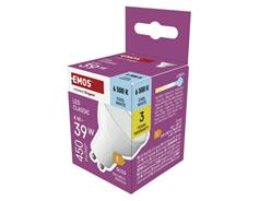 EMOS LED žárovka Classic MR16 bílá / GU10 / 4 W (39 W) / 450 lm / studená bílá