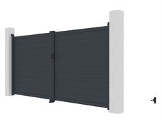 G21 Brána G21 Orlando 350x173 cm dvoukřídlá, antracitová