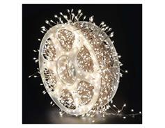 EMOS LED nano řetěz na cívce, měděný, 19,2 m, venkovní i vnitřní, teplá bílá, časovač