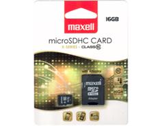MAXELL MicroSDHC 16GB CL10 + adpt 854717 