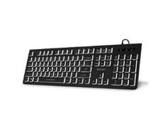 EVOLVEO K1010 USB CZ+SK podsv. černá 