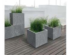 Prosperplast Květináč Prosperplast SIERRA CASE beton effect 77 cm antracit