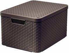 Curver Box Curver Style L 30L s víkem tmavě hnědý