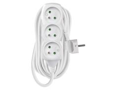 EMOS Prodlužovací kabel 7 m / 3 zásuvky / bílý / PVC / 1,5 mm2