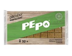 PE-PO podpalovač dřevěný - 32 podpalů