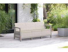 Keter Zahradní nábytek Keter Scandi tříedadlová pohovka béžovo šedá