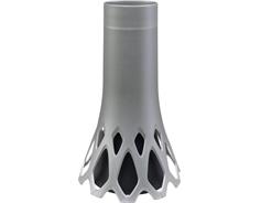 Váza hřbitovní Roseta stříbrná - se zátěží 1,3l