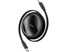 Baseus Navíjecí kabel USB-C/USB-C 1m 100W černý