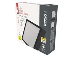 EMOS LED přisazené svítidlo NEXXO, čtvercové, černé,  12,5W, se změnou CCT