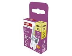 EMOS LED žárovka Classic JC / G9 / 4,2 W (40 W) / 470 lm / teplá bílá / stmívatelná