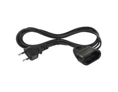 EMOS Dvoužilový pohyblivý přívod 1,5 m / 1 zásuvka / černý / PVC / 0,75 mm2