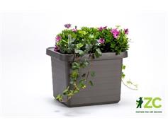 Truhlík samozavlažovací Berberis Uno - antracit 45 cm