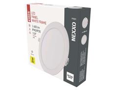 EMOS LED vestavné svítidlo NEXXO, kruhové, bílé, 18W, neutrální bílá