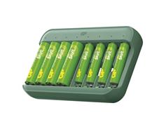 GP Nabíječka baterií GP Charge & save E822 + 4×AA 1300 mAh + 4×AAA 650 mAh