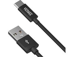 YENKEE YCU 301 BK USB A 2.0 / C 1m