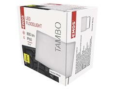EMOS LED reflektor TAMBO 10,5W, černý, neutrální bílá
